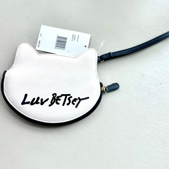 Black and White Cat Face Bag with Leopard Print - Picture 5 of 5